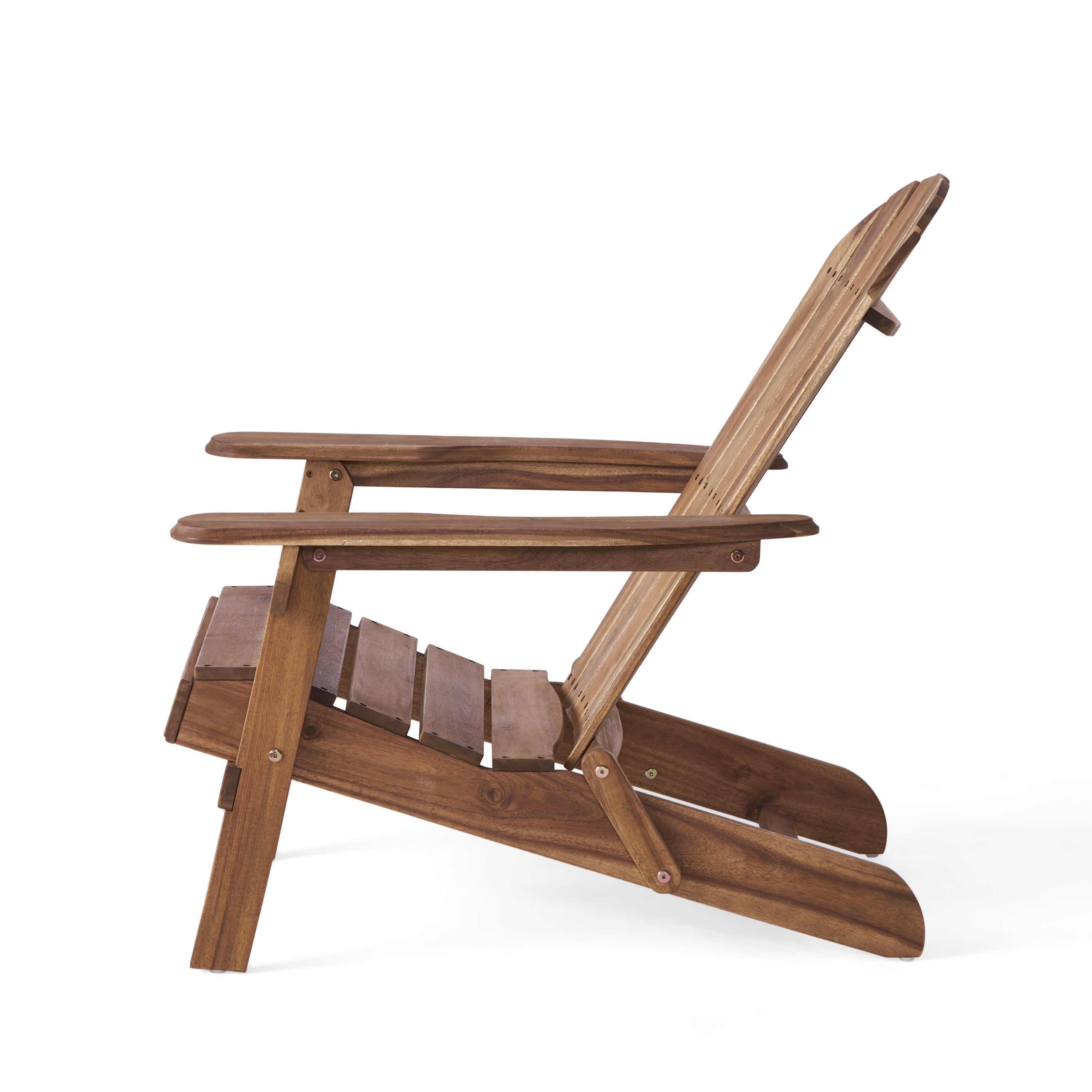 Hanlee Acacia Wood Folding Adirondack Chair by Christopher Knight