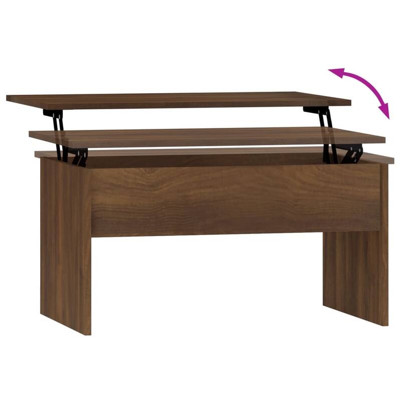 vidaXL Coffee Table Lift Top End Table Accent Side Sofa Table Engineered Wood - 31.5" x 19.9" x 16.3"