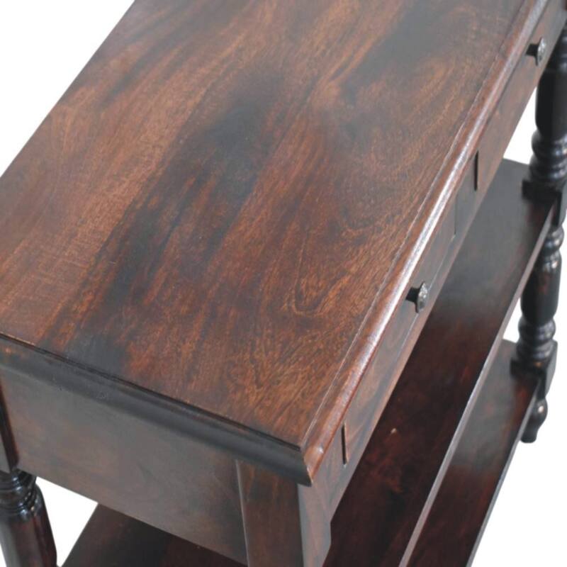 Artisan Furniture Solid Wood Turned legs Cherry Side Table