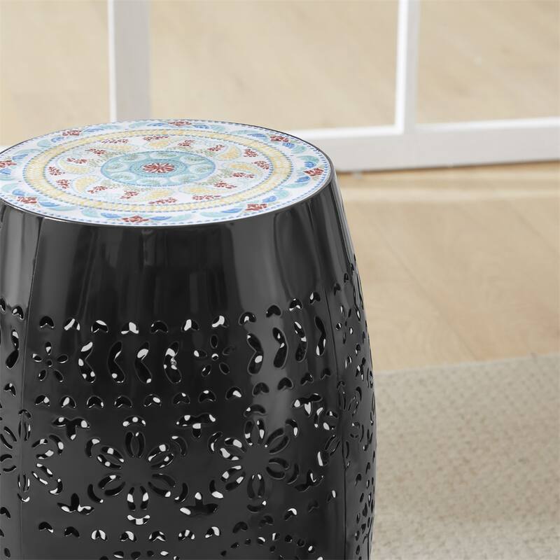 12" Metal Side Table