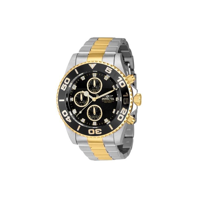 Invicta Men's 43407 Pro Diver Quartz Chronograph Black Dial Watch
