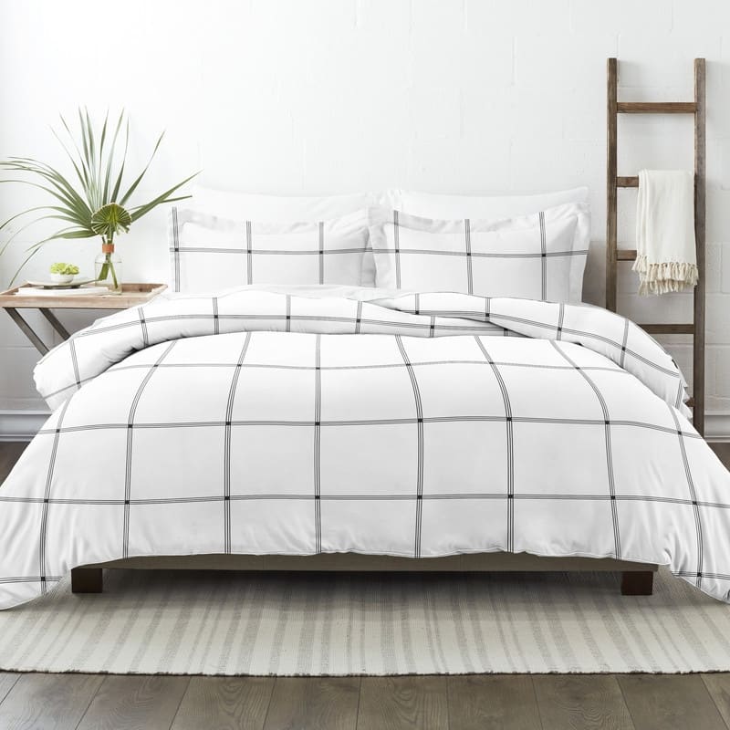 Becky Cameron Grid 3-Piece Duvet Cover Set