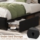 preview thumbnail 13 of 12, Twin Size Bed Frame with 2 Storage Drawers and Charging Station