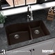 preview thumbnail 25 of 45, Karran Undermount Quartz Double-bowl Kitchen Sink