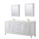 Option White / White Quartz Top / Brushed Gold Hardware