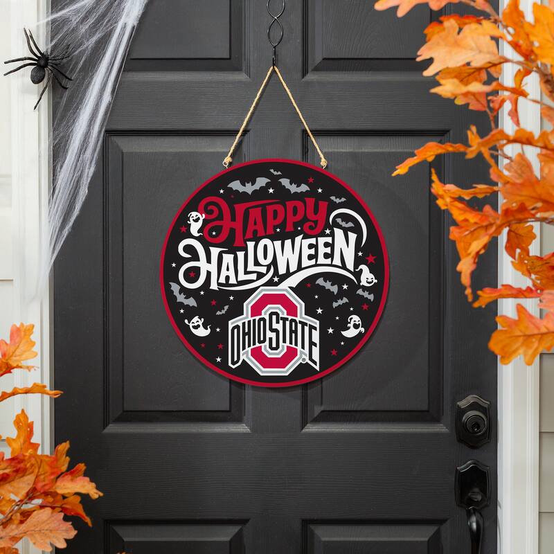 Ohio State University 18" x 18" Halloween Door Décor Wall Sign