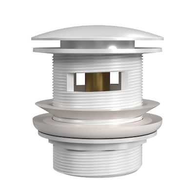 Universal Size Pop-Up Drain White