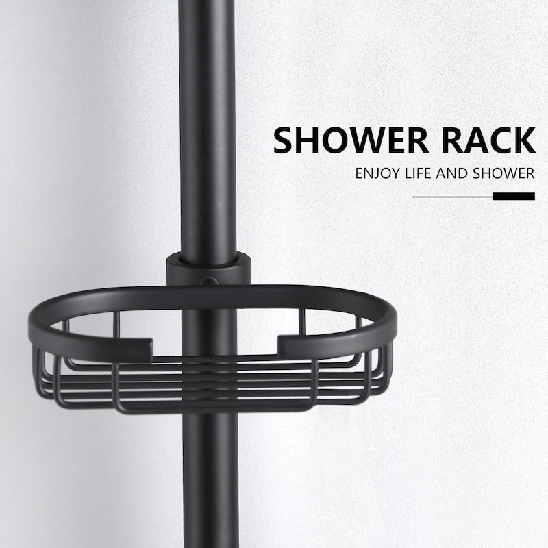 YASINU Matte Black 2-Spray Shower System with Handheld shower