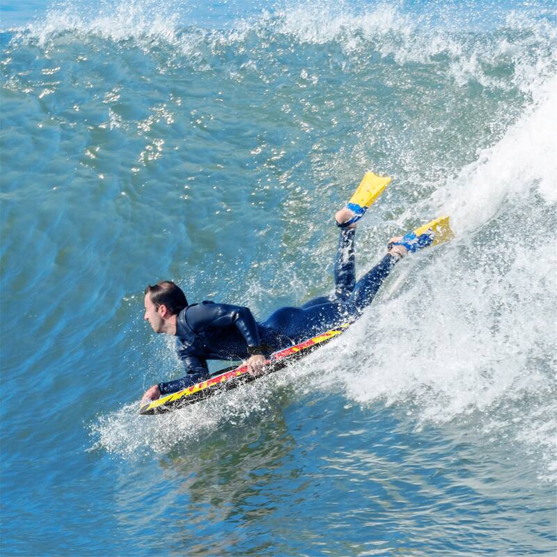 Gymax 33'' Lightweight Body Board w/ EPS Core XPE Deck HDPE Bottom