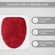 preview thumbnail 138 of 189, Home Weavers Waterford Collection Cotton Toilet Lid Rug | Elastic Fit | Fit Most Standard Toilet Lid | 18"x18"