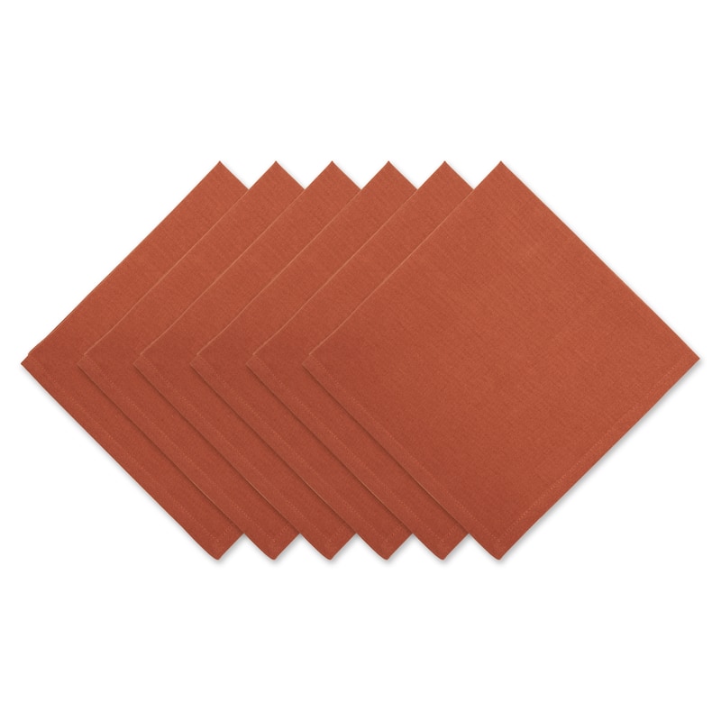 DII Solid Cotton Napkin Set/6 - Cinnamon