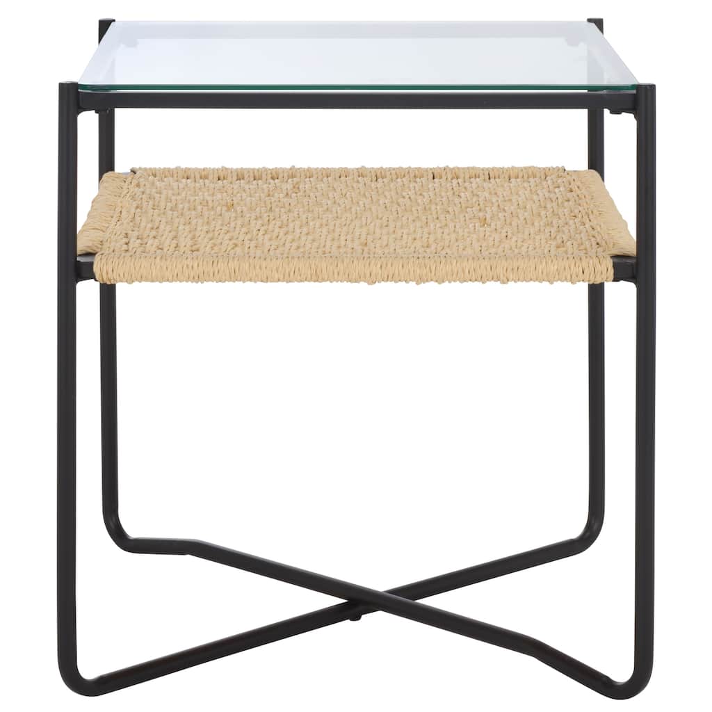 SAFAVIEH Home Omaka 1-Shelf End Table - 18"W x 18"D x 20"H