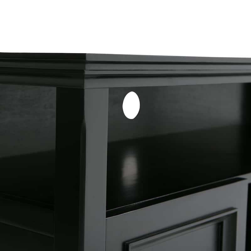 WYNDENHALL Halifax 54 inch Wide Solid Wood Transitional TV Stand - 54'' W x 18.9'' D x 31.9'' H