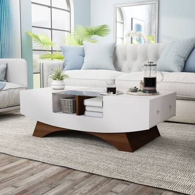 Angelic Contemporary 49-inch 4-Shelf Coffee Table by Furniture of America