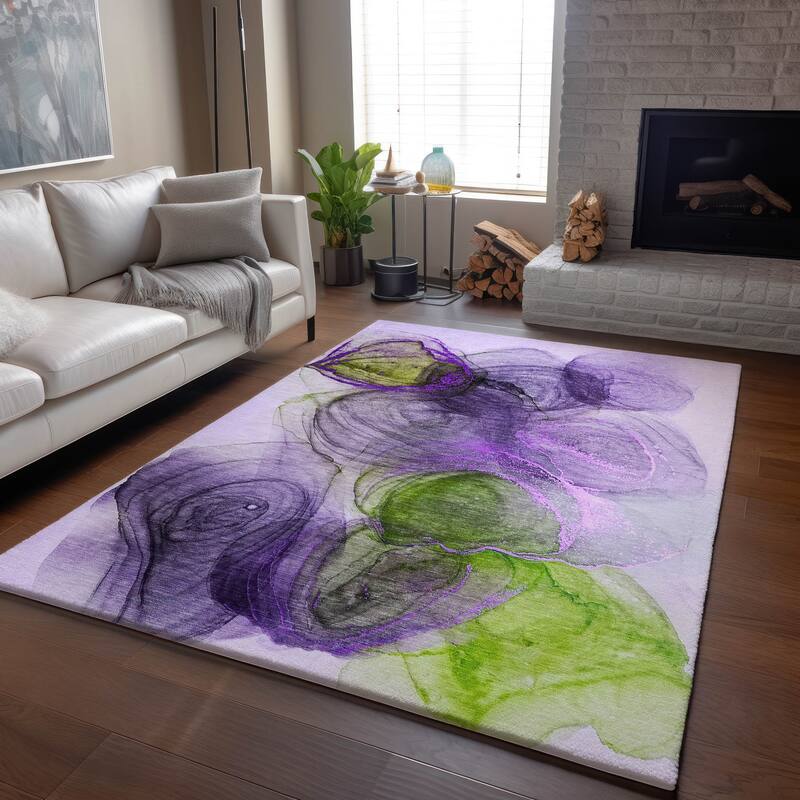Premium Washable Super Soft Abstract Contemporary Mayfield Rug