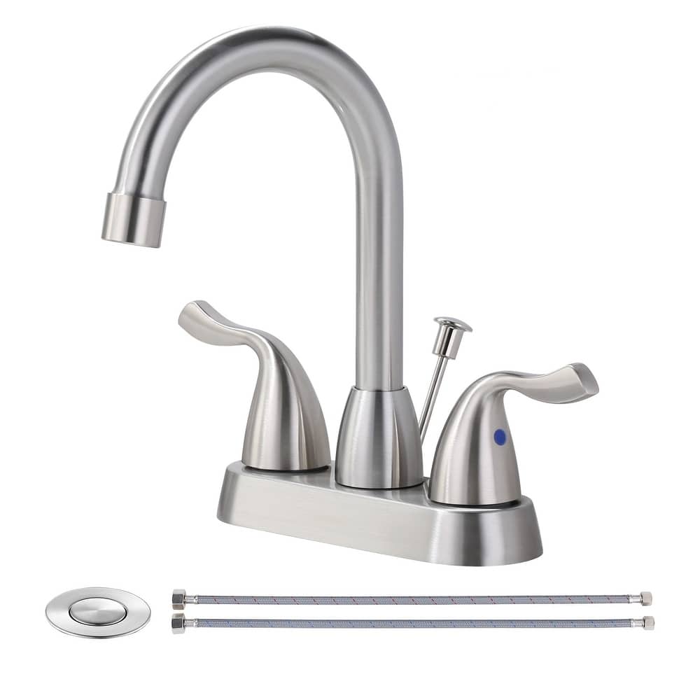 WOWOW 4 Inch Centerset Bathroom Faucet