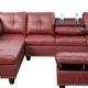 preview thumbnail 56 of 60, Sectional Sofa Set w/ Drop Down Table