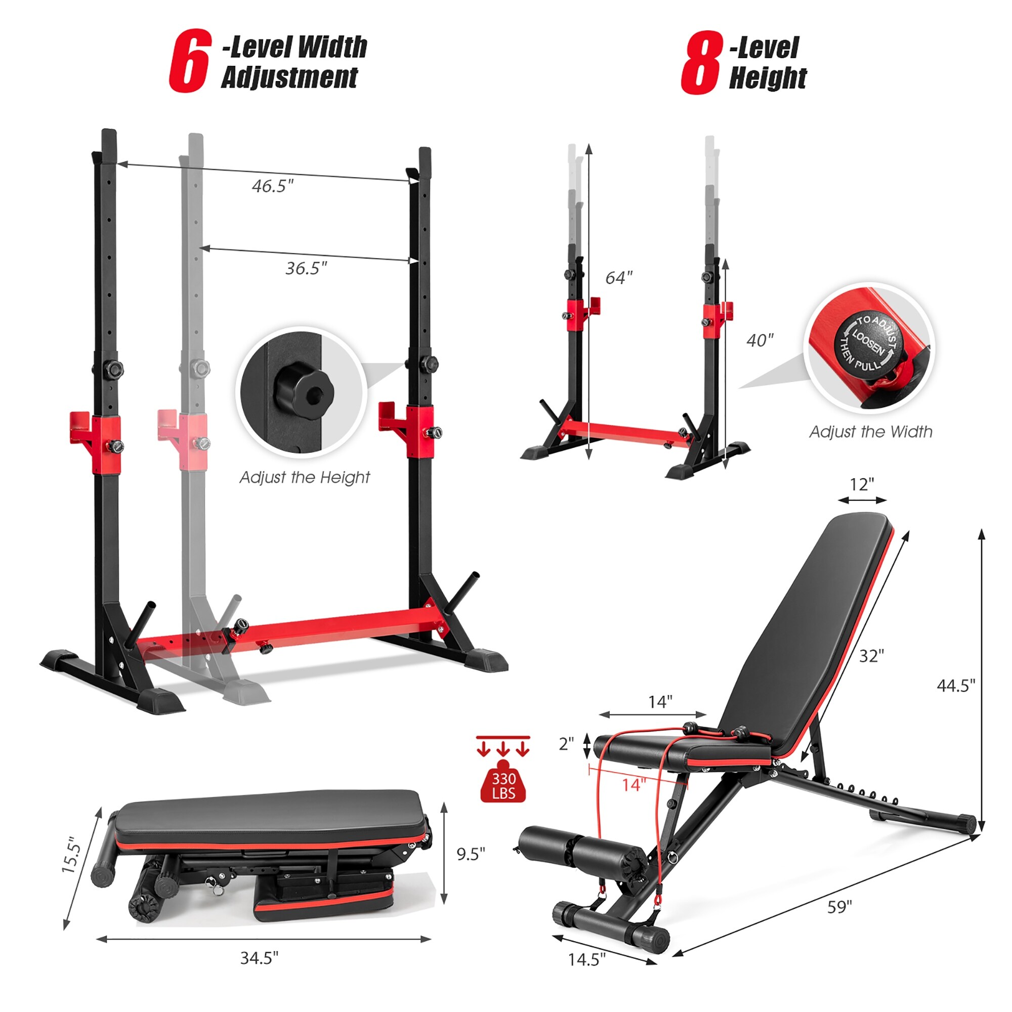 Goplus squat rack deals