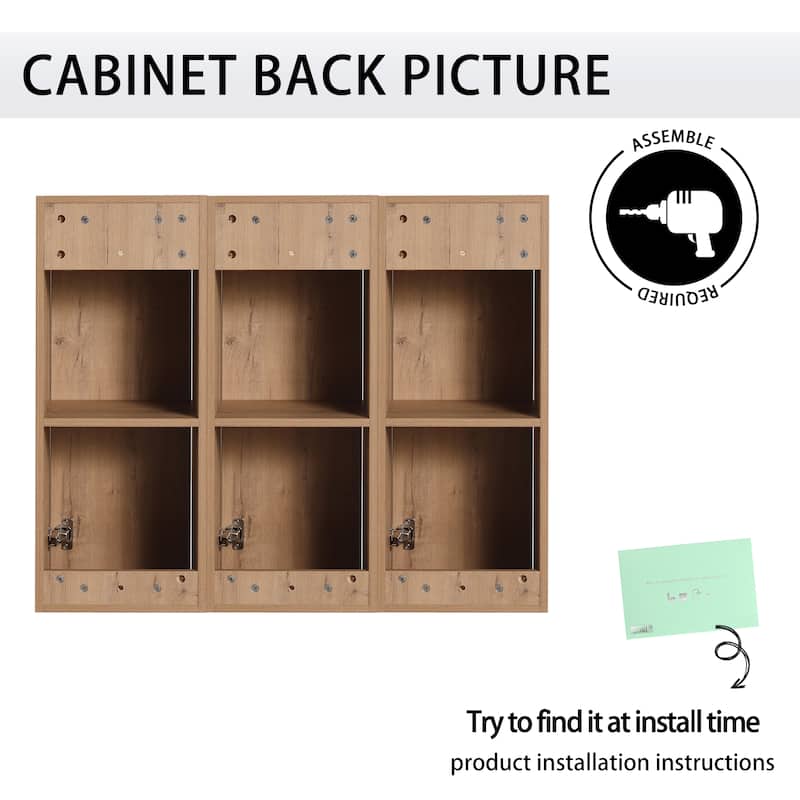 Malwee 12"/36" Bathroom Cabinet Wall Mounted Storage, Bathroom Medicine Cabinet with Soft Close Door and Shelf Over The Toilet