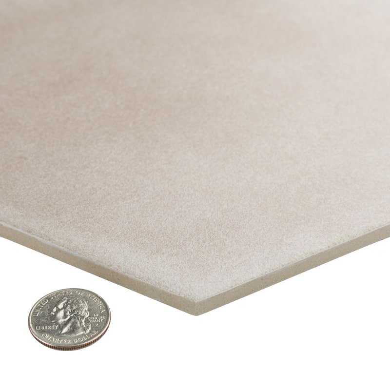 Merola Tile Matter Hex Taupe 7-7/8" x 9" Porcelain Floor and Wall Tile