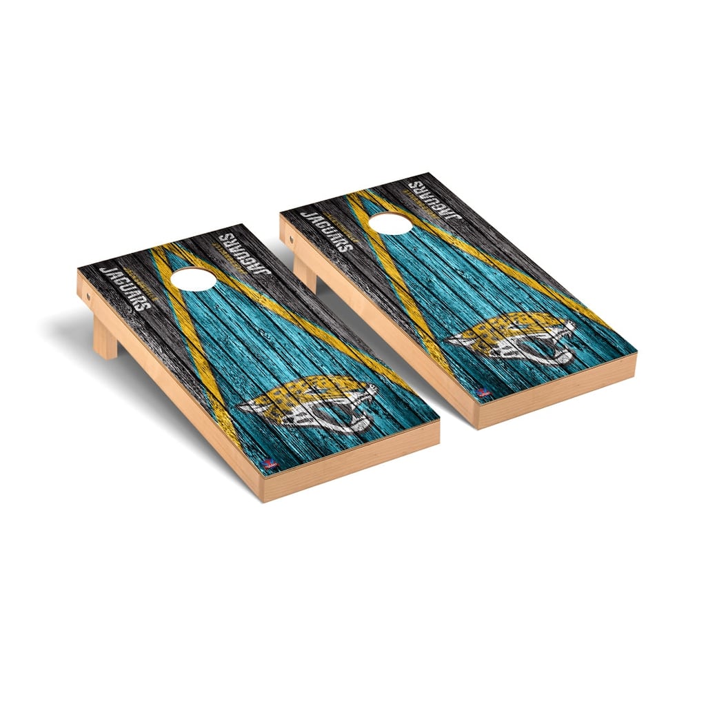 Jacksonville Jaguars NFL Football Triangle Cornhole Board Set