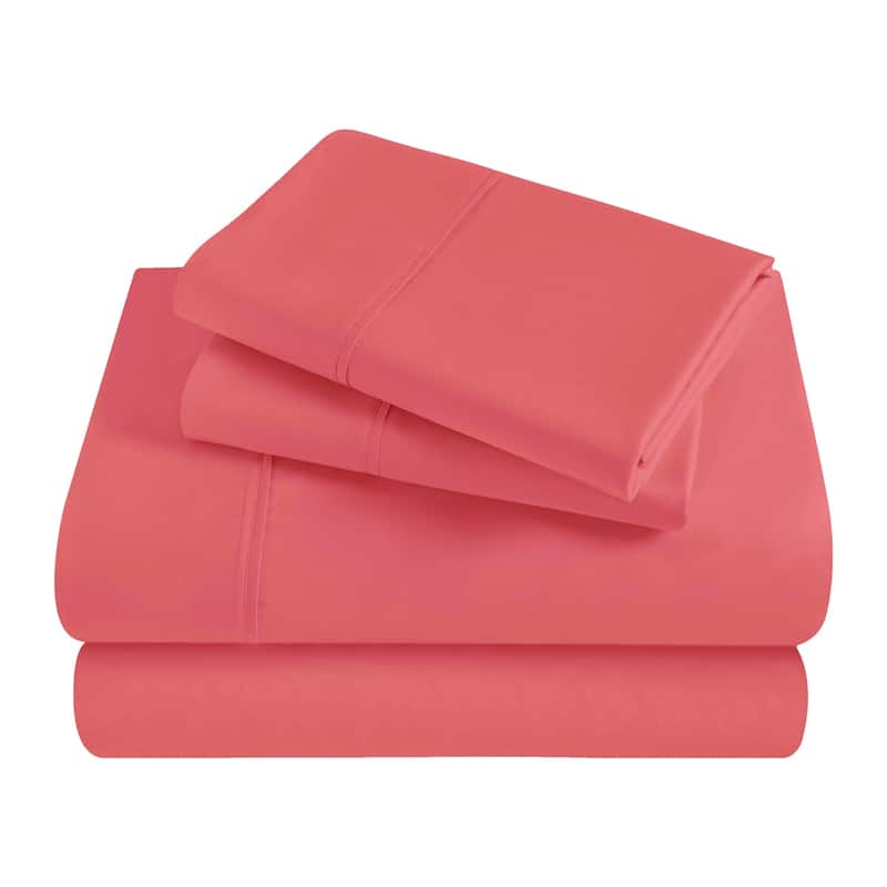 Superior Egyptian Cotton 300 Thread Count Solid Deep Pocket Sheet Set