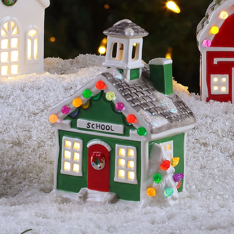 6" Nostalgic Ceramic Village School