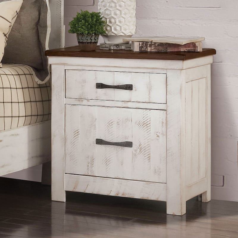 3 Drawers Nightstand with USB Chargers