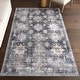 preview thumbnail 7 of 32, Nuloom Philomena Medallion SplashGuard Machine Washable Area Rug 2' 6" x 8' - Charcoal - Runner