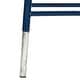 preview thumbnail 8 of 6, SAFAVIEH 30 -inch Kenzie Silver Dipped Navy / Silver Barstool - 13.5" x 13.5" x 30"
