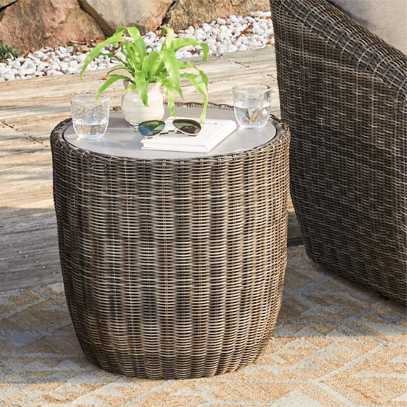 Patio Wicker Furniture Set Outdoor Rattan Bistro Set