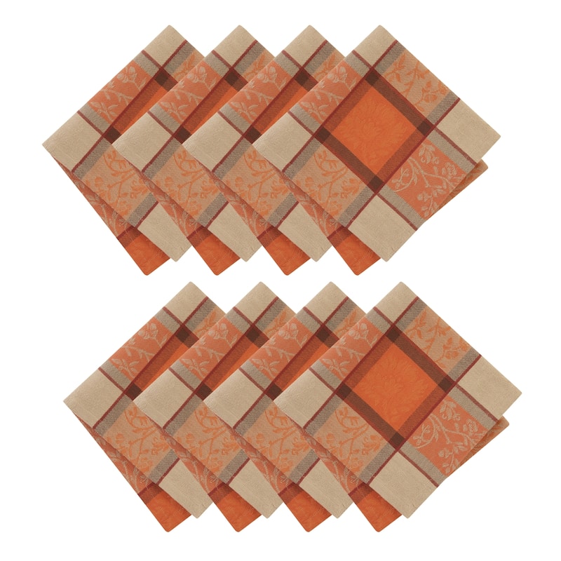 Autumnal Harvest Jacquard Napkins, Set of 8 - 17x17 - Set of 8