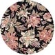 preview thumbnail 38 of 62, SAFAVIEH Handmade Blossom Ragnhild French Country Floral Wool Rug 6' Round - Black/Plum