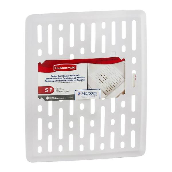 Shop Rubbermaid 1g1706wht Enhanced Microban Antimicrobial Sink Mat Small White Overstock 27609391