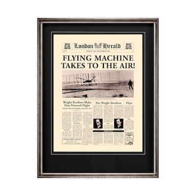Flying Machine Takes to the Air! Framed Art Print