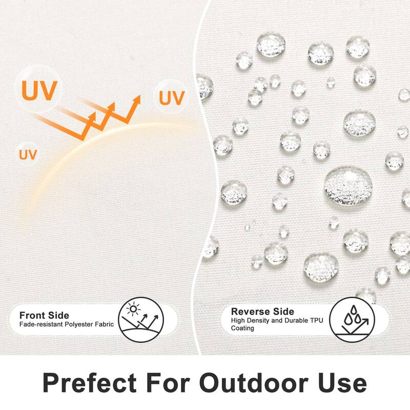 Aoodor Outdoor Dining Chair Cushions Set of 2, Waterproof Patio Furniture Seat Cushions, 18 x 19 inch