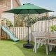 preview thumbnail 4 of 101, Autlaycil 7.5FT Solar Patio Umbrella with Base and Tilt,Crank Green