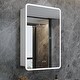 preview thumbnail 24 of 37, Artemis Aluminum Recessed/Surface Mount Bathroom Medicine Cabinet with Mirror and Lights, Dimmable, Anti-Fog, Adjustable Shelf 24x30-Left Hinge - Silver