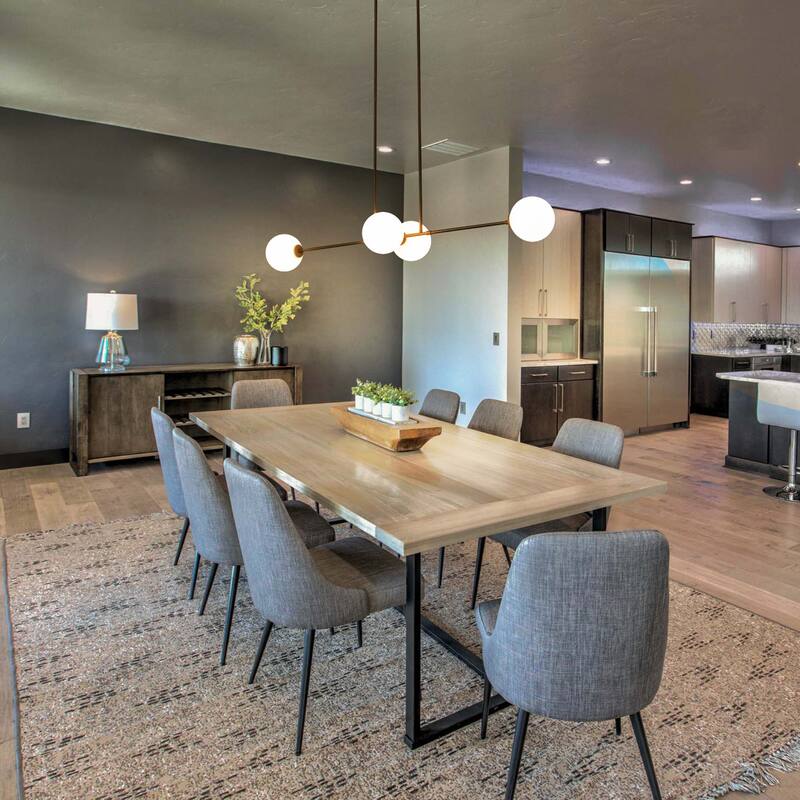 4-Light Modern Linear Chandelier Cluster Globe Glass Kitchen Island Light