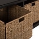 preview thumbnail 5 of 8, SAFAVIEH Lonan Black/ White Storage Bench - 47" x 16.1" x 19.9"