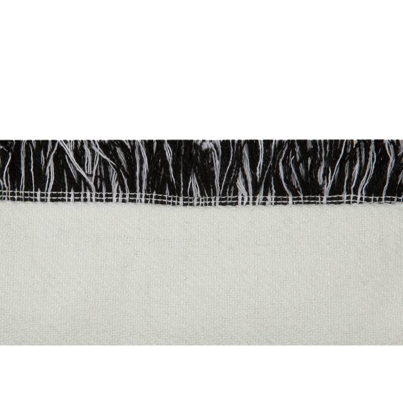 Season's Greetings Fringed Trimmed Chritmas Pillow 10" by 20"