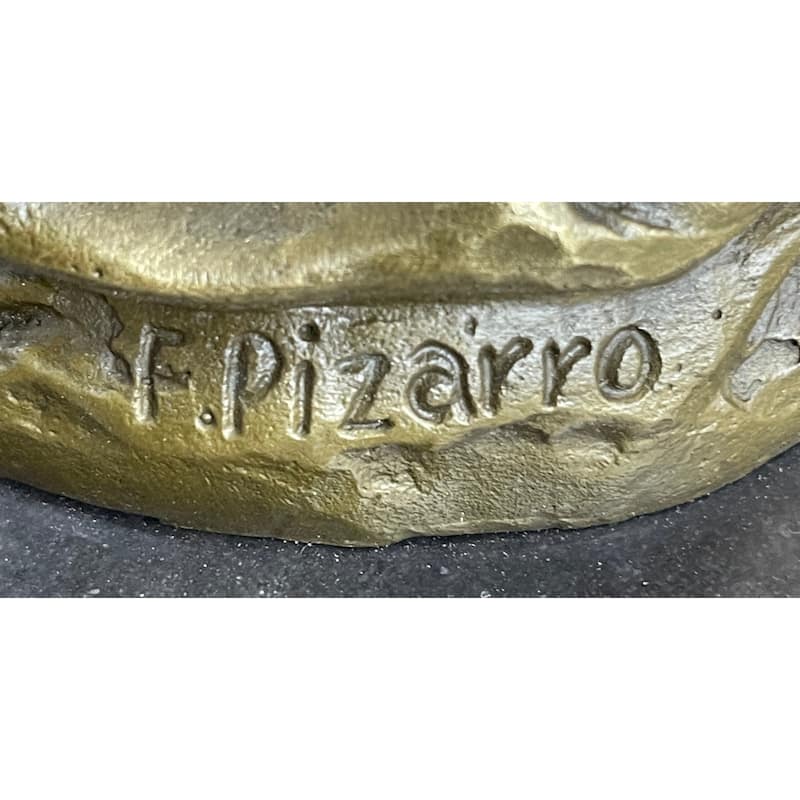 Italian Renaissance Warrior Knight Bronze Statue Sculpture Figure 15 Inches X 7 Inches