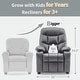 preview thumbnail 22 of 79, MCombo Big Kids Recliner Chair with Cup Holders , Velvet Fabric
