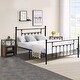 preview thumbnail 4 of 26, VECELO Platform Bed Frame with Headboard-Twin/Full Queen Size Bed