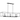 Progress Lighting Chadwick Collection Three-Light Matte Black Etched Opal Glass Modern Linear Chandelier Light