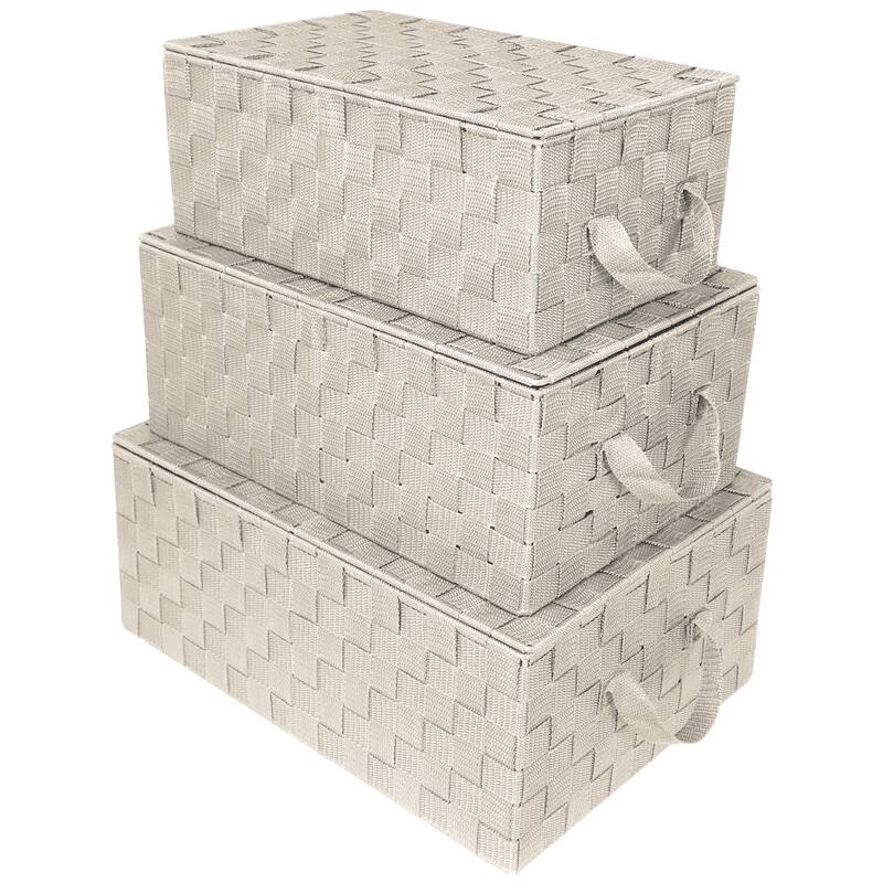 Woven Storage Basket Set - N/A - Beige