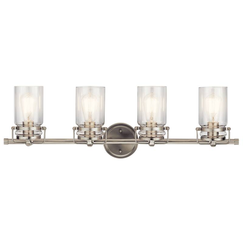 Kichler Lighting Brinley Collection 4-light Brushed Nickel Bath/Vanity Light