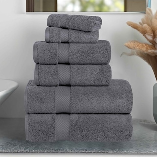 Superior Soft and Absorbent Zero Twist Cotton 6-piece Towel Set