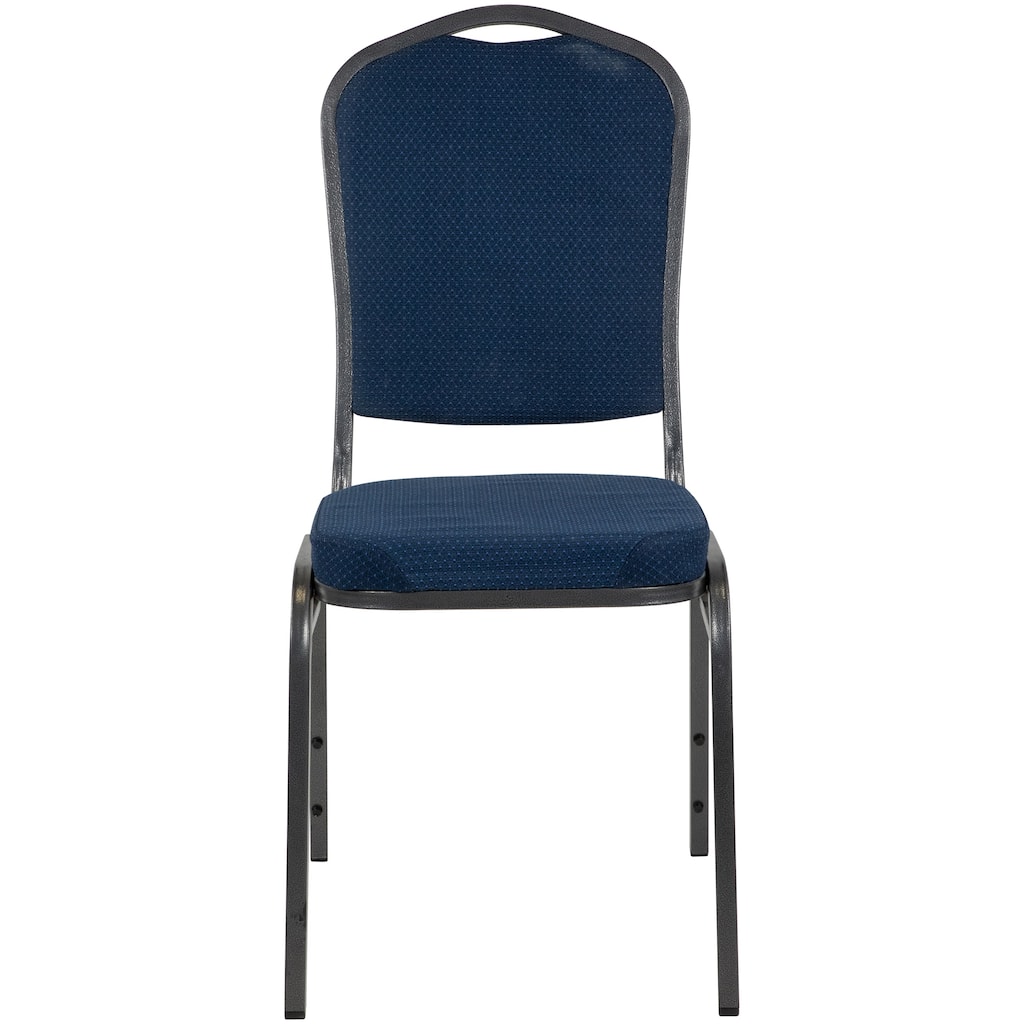 Crown Back Stackable Banquet Chair - Blue