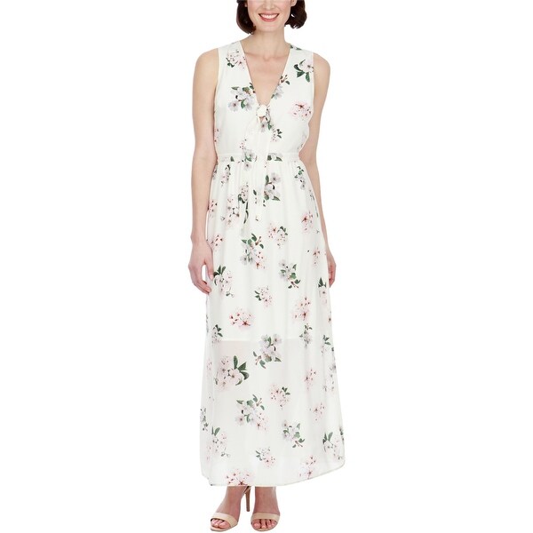 white maxi silk dress